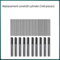 Cartoon-style plastic mechanical pencil for children with 2.0 mm thick lead, shown with spare lead cylinders.