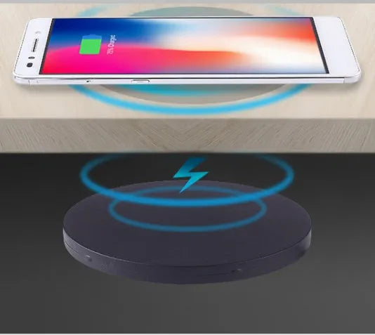 W-75 round embedded wireless charging module for installation in desks and tables