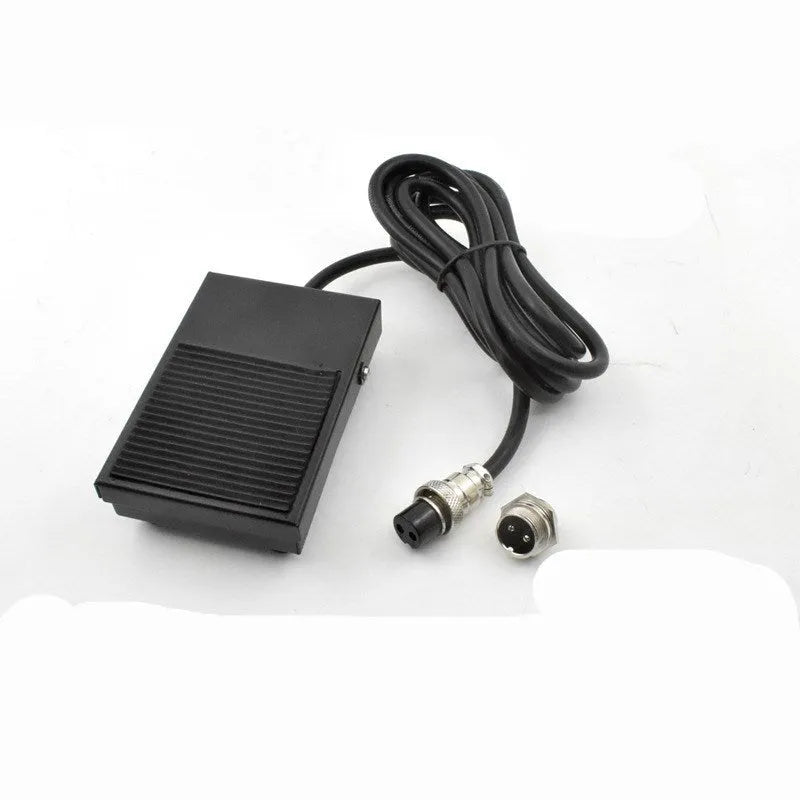 Welding machine foot switch pedal with 1.8m cable and 2-pin plug connector
