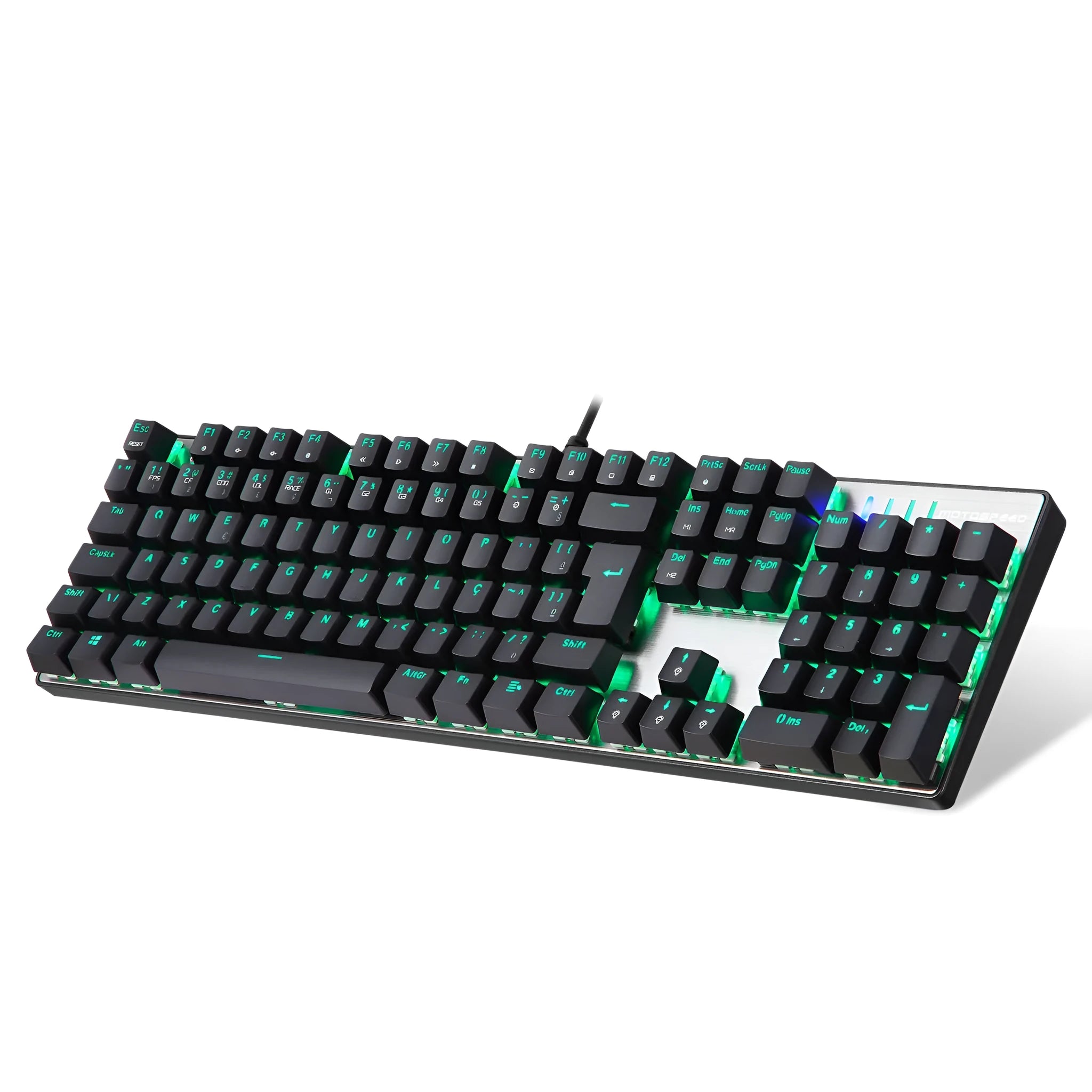 CK61 RGB compact 61-key mechanical keyboard with black body and transparent ABS keycaps