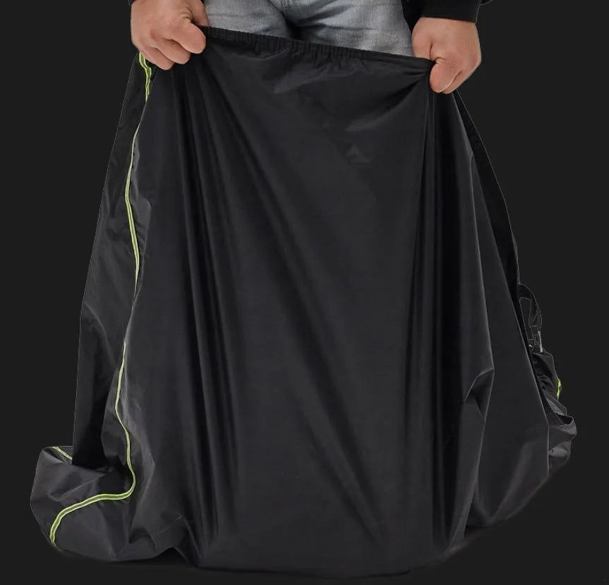 Thick motorcycle cover in nylon and PVC coating for outdoor storage with size options S to XXL