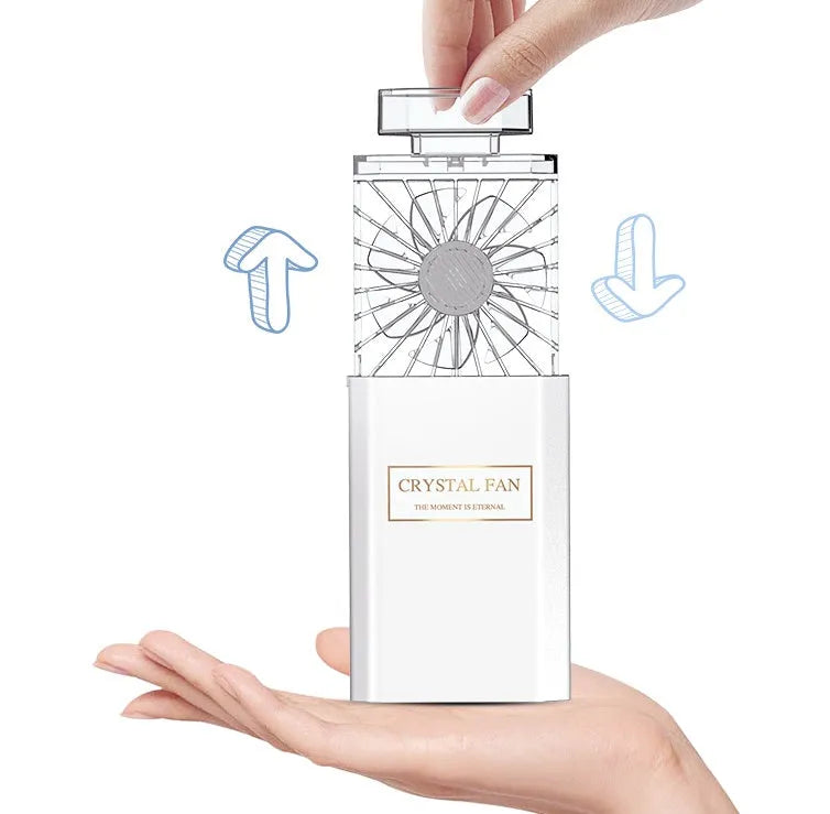 Pink USB rechargeable perfume fan for fragrance circulation