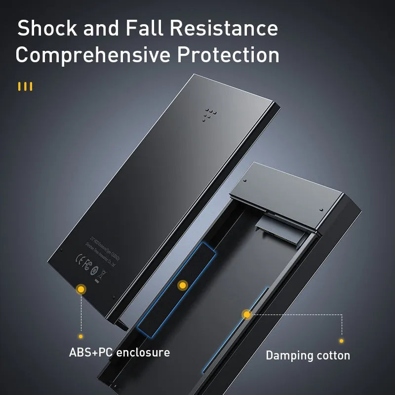 Universal 2.5 inch hard disk box, Full Speed Series, supports 6TB, smart hibernation, cable options