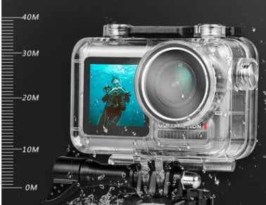 Sports camera diving shell acrylic waterproof housing rated to 61 metres depth