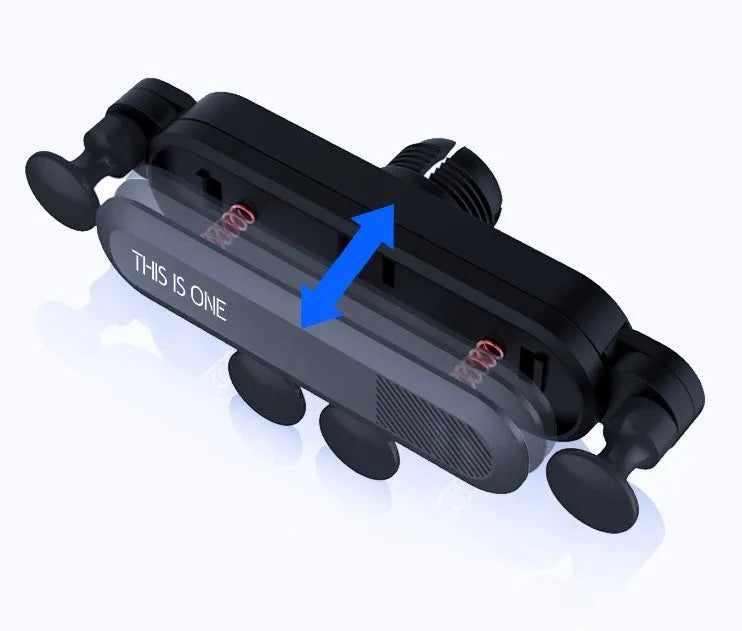 Universal car air vent phone holder bracket in multiple colours mounted on vehicle ventilation outlet