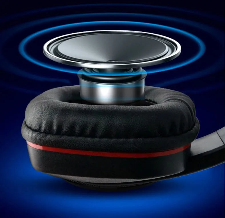 Black wired gaming headset with 6.3mm plug and 40mm speaker drivers
