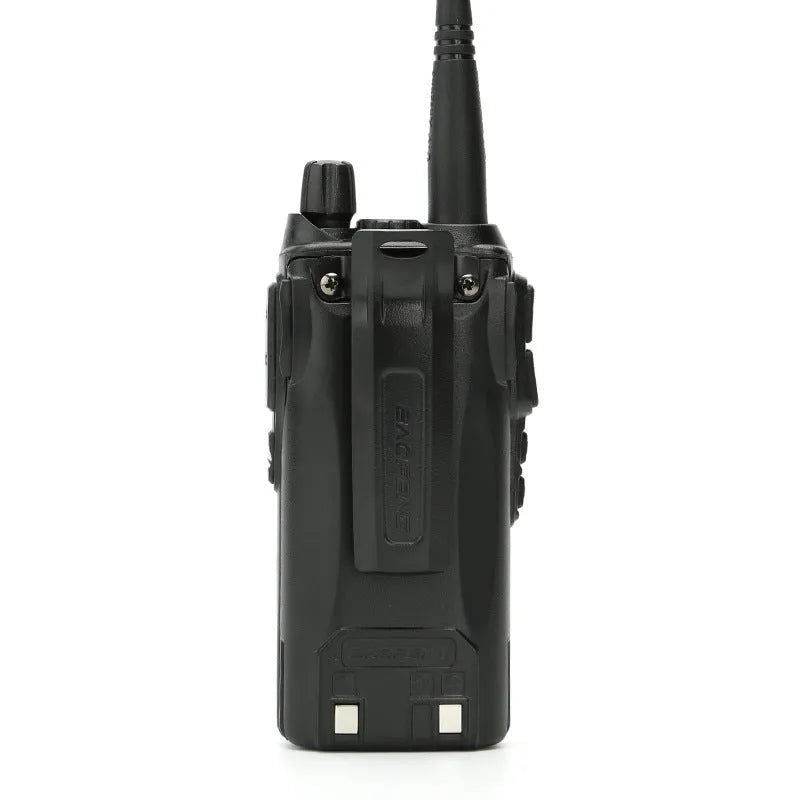 BF-UV82 8W walkie talkie black with antenna and back clip