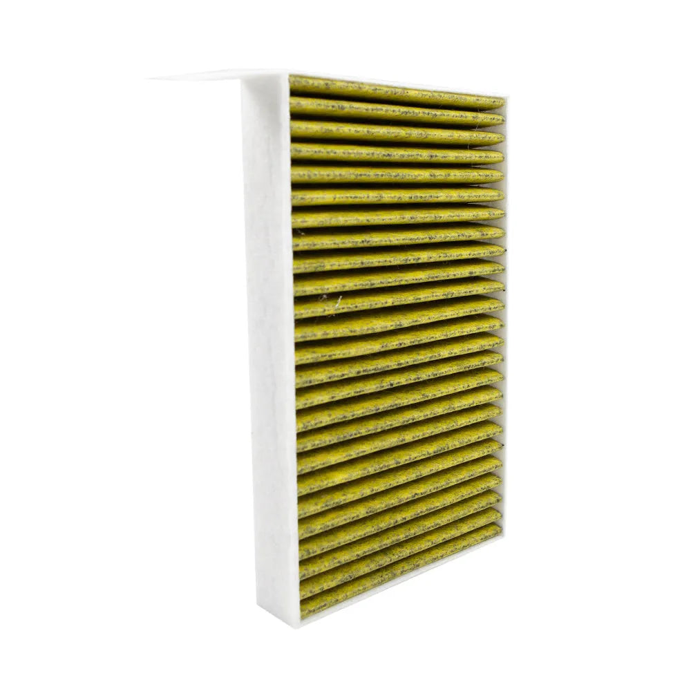 Tesla Model 3 cabin air filter with activated carbon and non-woven cloth media