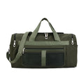 Folding travel bag 56x24x29cm in black with main compartment and front zipper pocket