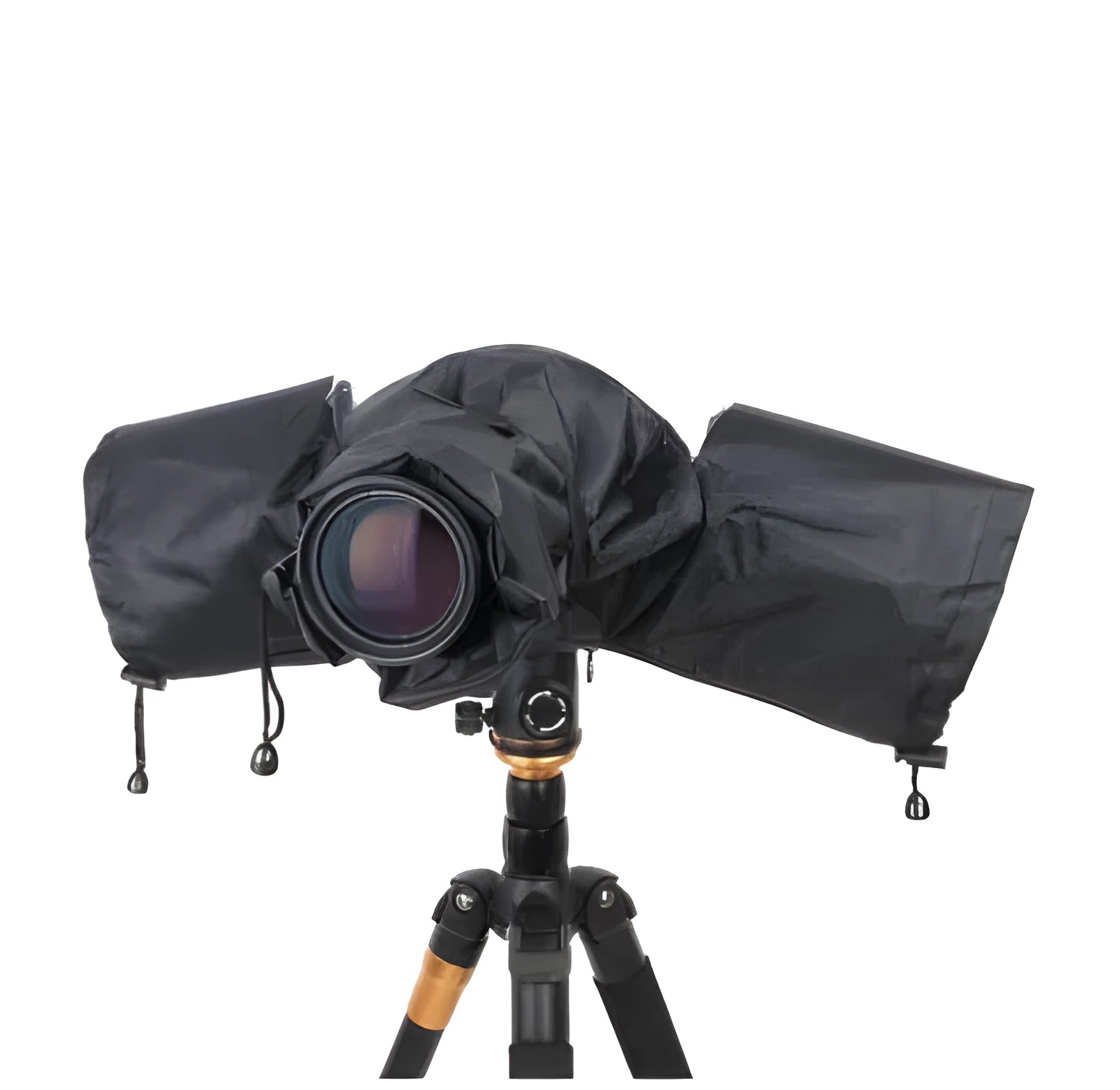 SLR camera rainproof cover with adjustable lens compartment on waterproof polyester fabric