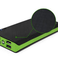 4U Fast Charging Power Bank in multiple colours showing dual USB ports and compact 145mm design.
