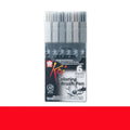 Set of watercolour brush markers in 12 colours with soft tips for painting.