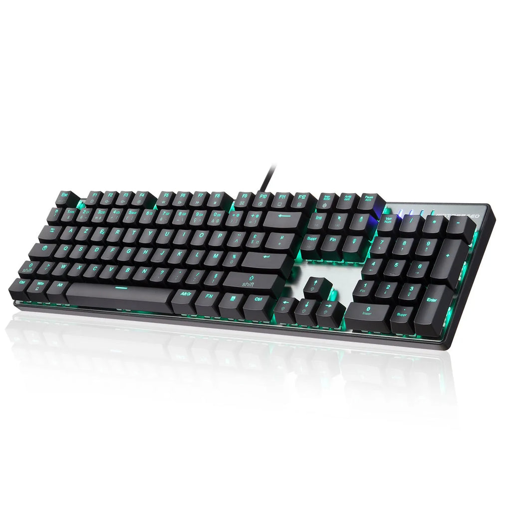 CK61 RGB compact 61-key mechanical keyboard with black body and transparent ABS keycaps