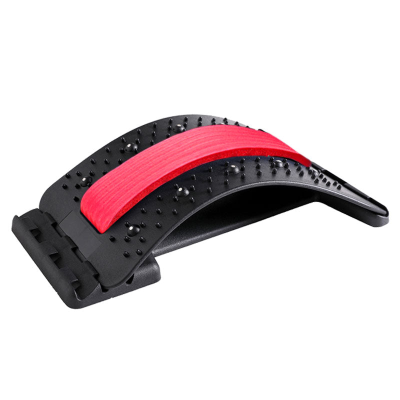 Adjustable Acupressure Back Massager - Multi-Level Lumbar Stretcher & Health Appliance for Muscle Relief & Spine Support