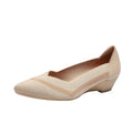 Women's casual Flyknit wedge shoes with a mid heel and rubber sole in various colours.