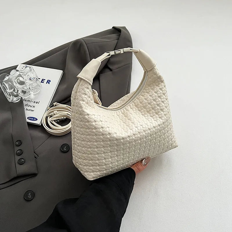 Soft PU messenger bag in bucket shape with document storage and six colour options