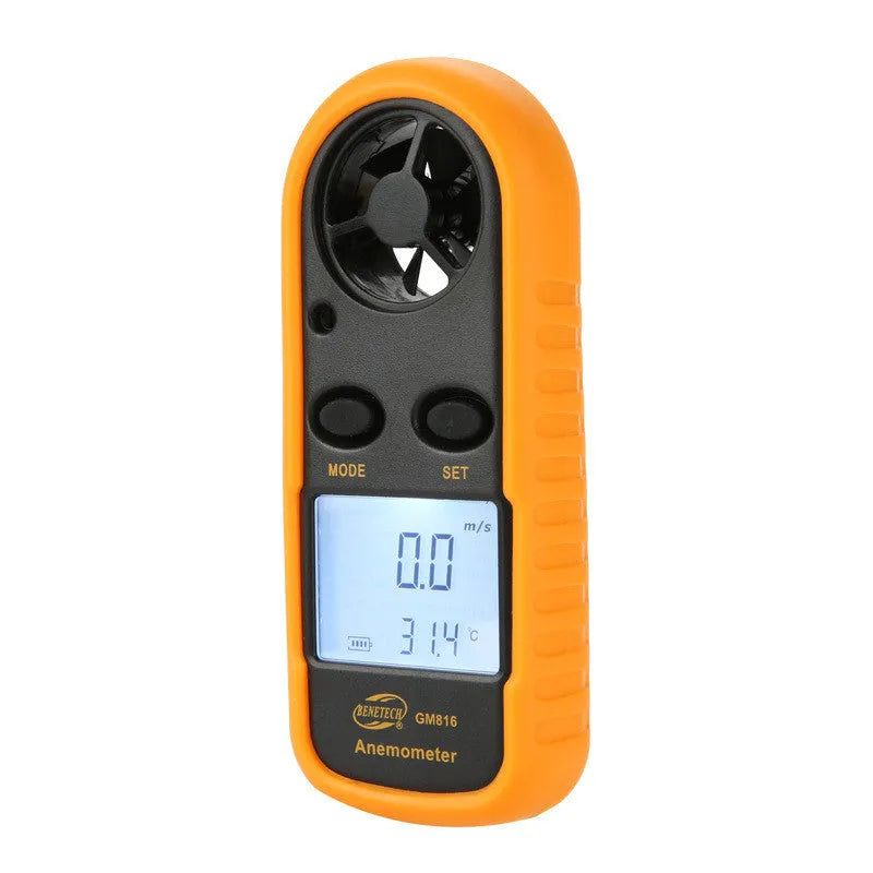 Biaozhi GM816 orange digital portable wind speed measuring instrument anemometer