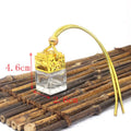 8ml square glass hollow perfume bottle, 4.6cm x 2.6cm, in Gold, Silver, Black and Rose Red.