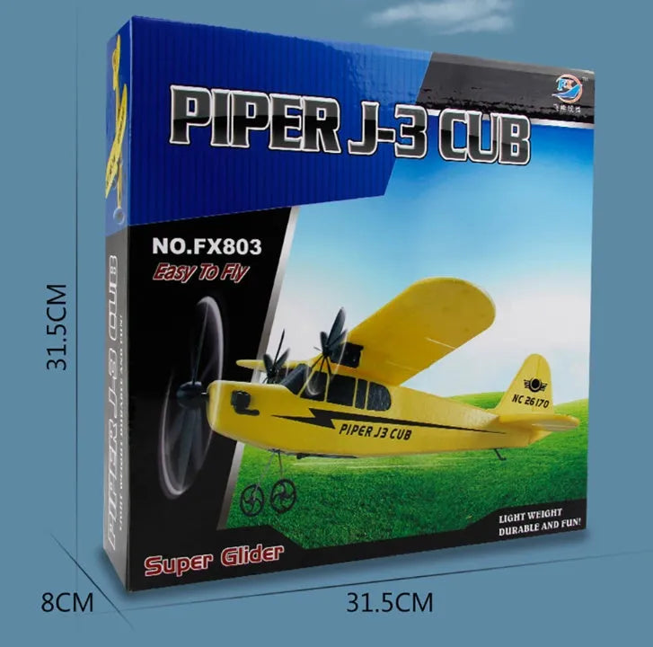2.4GHz remote control glider plane 330x250x80mm in yellow, blue, or red with remote and USB cable