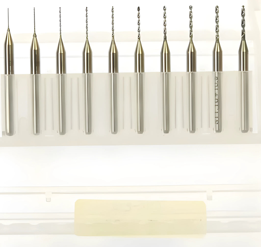 Imported tungsten carbide micro engraving bits in various diameters from 0.10mm to 2.00mm