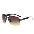 Cycling fishing sunglasses with PC frame and lenses, UV protection, in four colours including Double brown and Gray.
