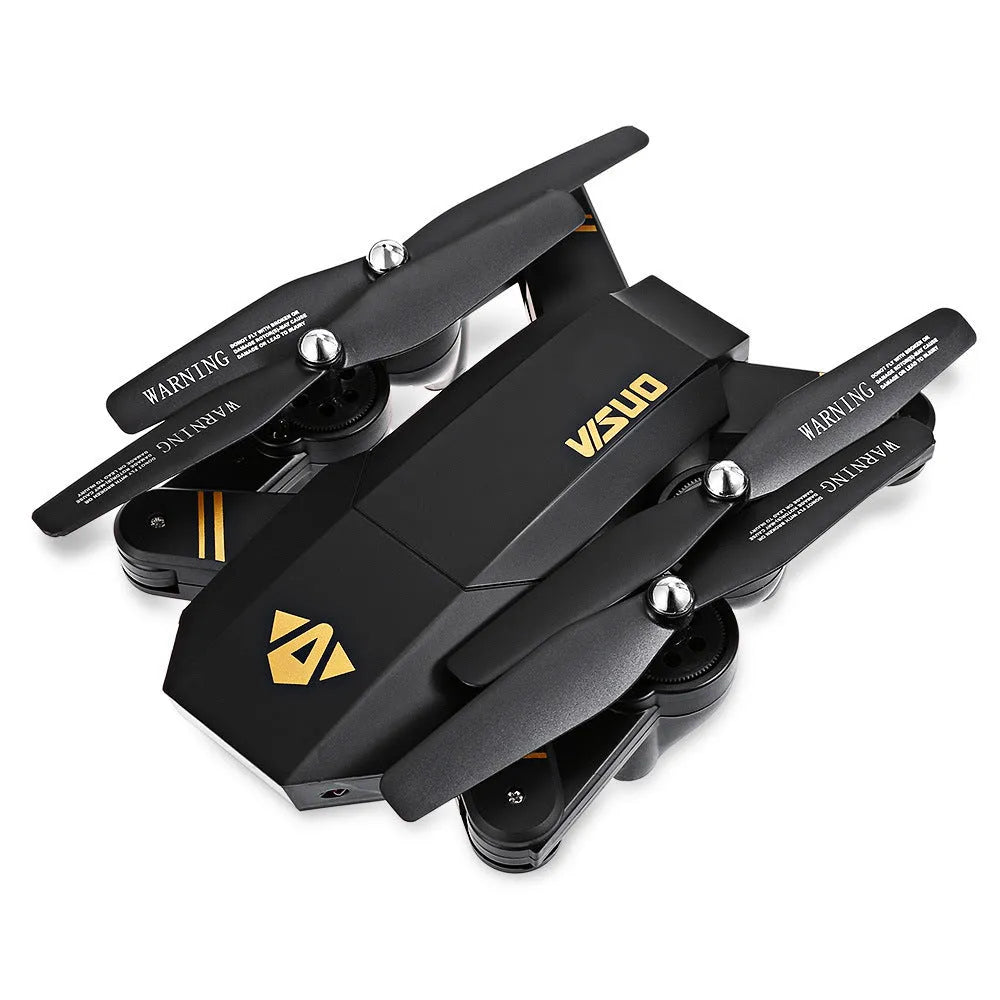 Folding fixed-height aerial drone with 4-channel remote control, 50m range