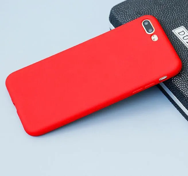 Frosted matte soft shell iPhone case in multiple colours with slim 1.5mm profile