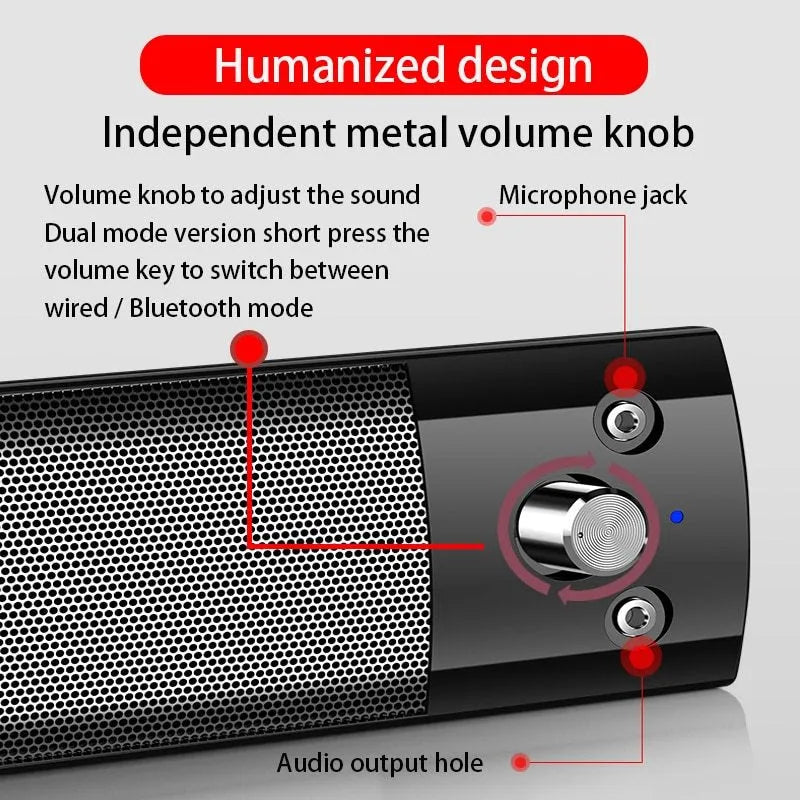 Small Bluetooth speaker subwoofer in phantom black with dual drivers and detachable design