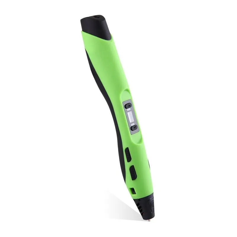 Plastic 3D printing pen 180mm in black colour for handheld 3D painting and graffiti