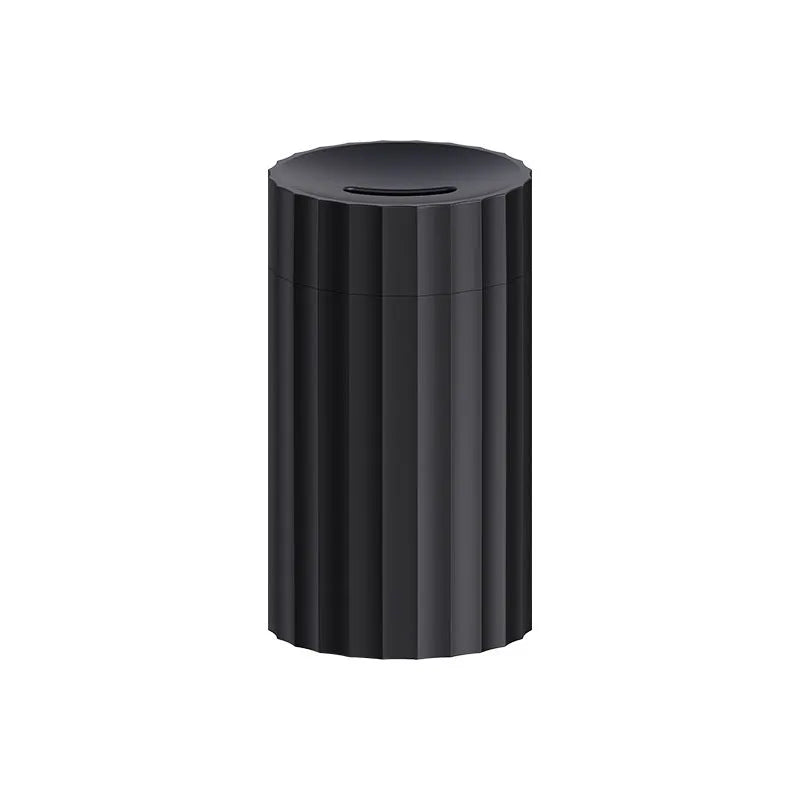 Black portable USB air humidifier and essential oil diffuser with glowing LED flame effect on a table
