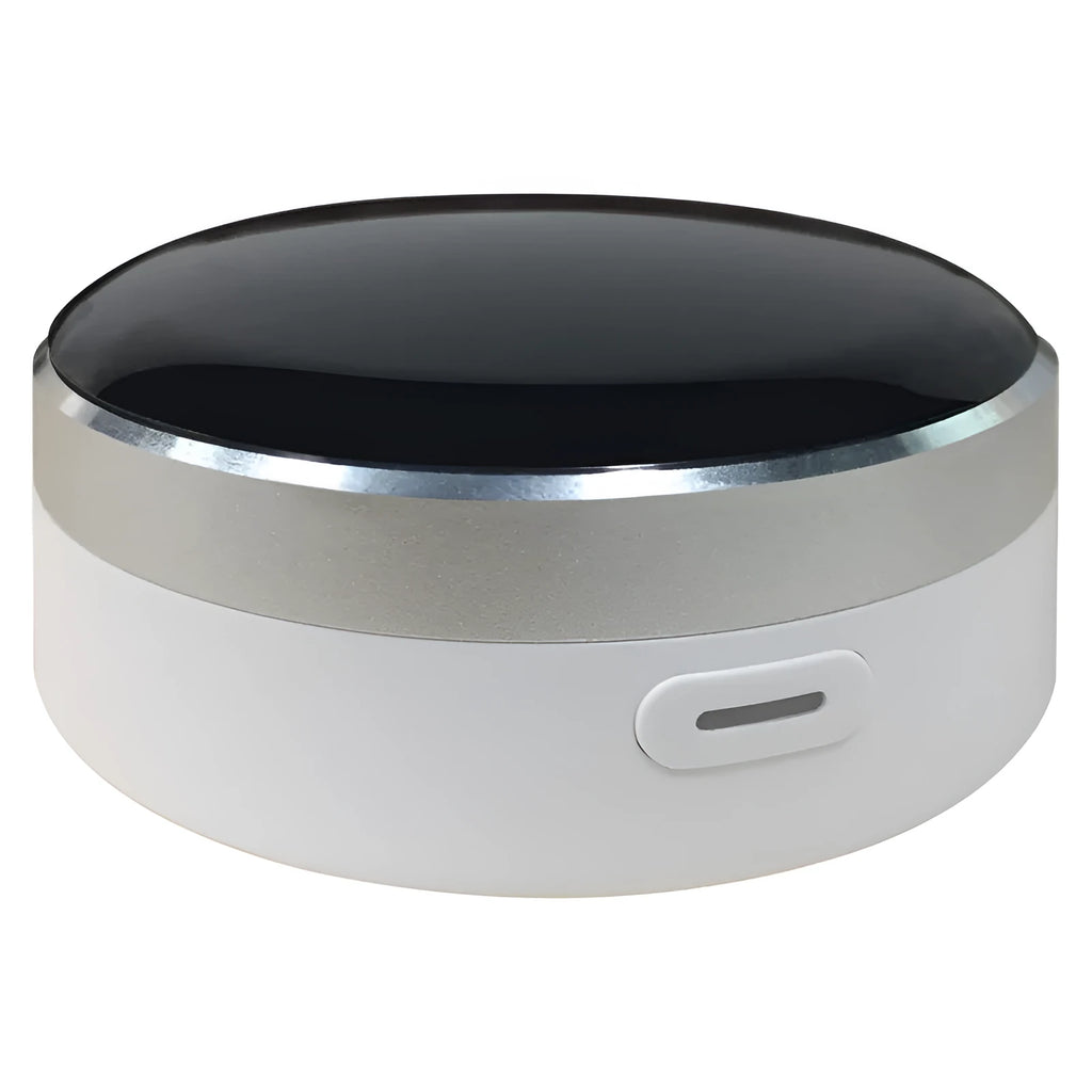 White infrared and RF dual-mode universal remote control with wireless through-wall capability