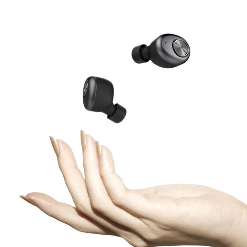 Black wireless Bluetooth over-ear headset for hands-free calls