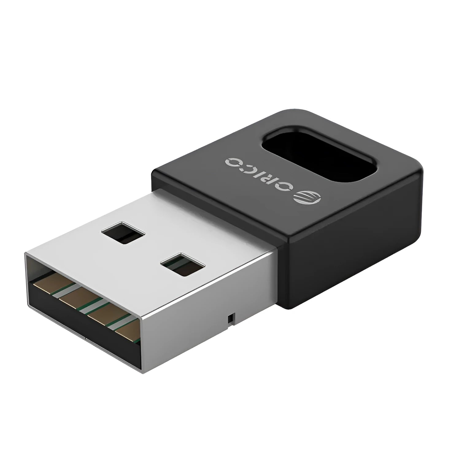 BTA-409 USB Bluetooth adapter in black and white with CSR 8510 chip for wireless connectivity