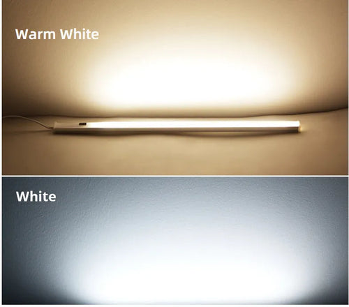 Aluminium profile LED strip bar light for cabinet installation in three size options.