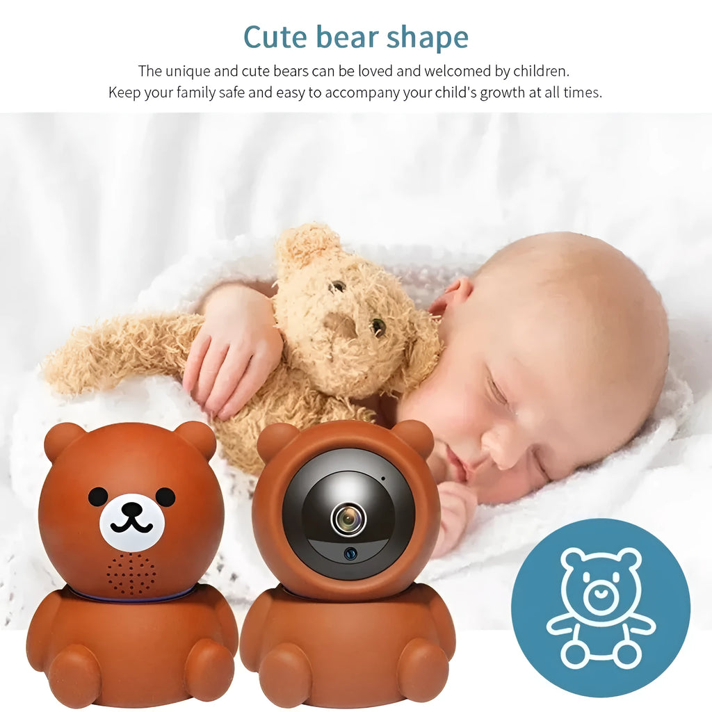 1080P WiFi security camera with infrared night vision and motion tracking capability