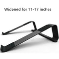 Aluminium alloy laptop cooling stand for 11-17 inch notebooks, black finish, basic size