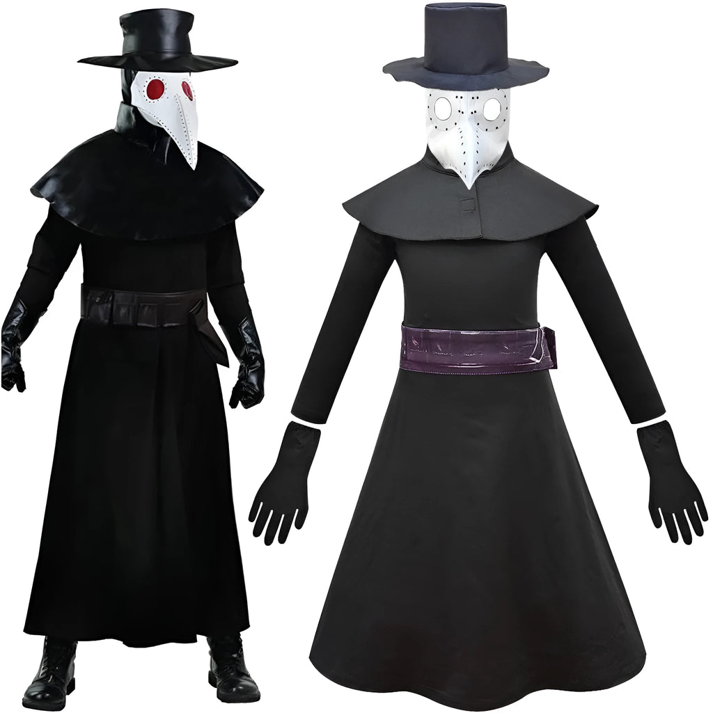 Boys Halloween costume set with hat, polyester fabric, available in sizes 120cm to 160cm and multiple styles.