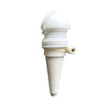 White ceramic and PP self-watering seepage device with 78cm pipe, 11cm height, 3cm diameter for potted plants