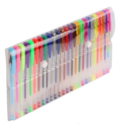 Pack of colour gel pens with a 2.2mm ballpoint, shown in 25 or 50 piece quantities.