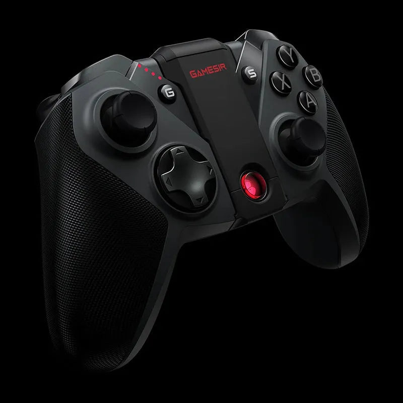 Black Gaishi game console handle with Type-C interface, vibration mode and ABS body