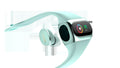 2 in 1 wireless earphone bracelet in black, silicone wristband with smart charging and fitness tracking