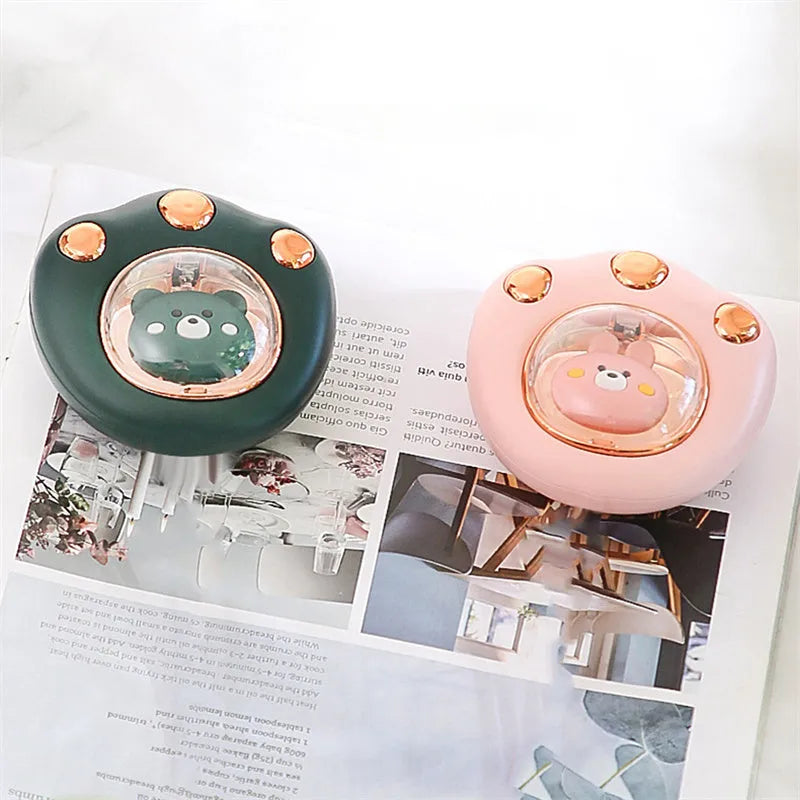 Mini USB rechargeable cat paw electric hand warmer in pink with two temperature settings