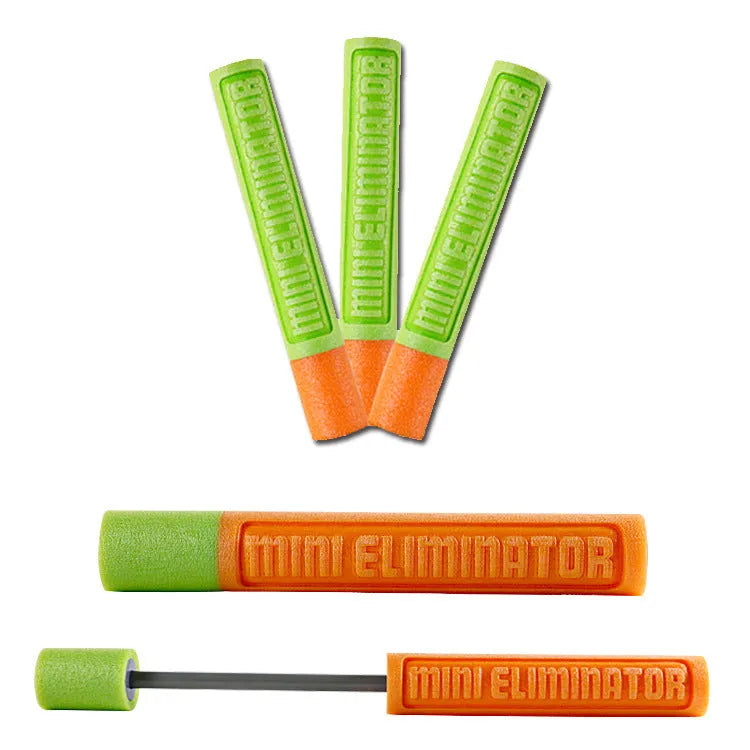 Orange EVA foam water blaster with pump action cannon mechanism and foam grip handle