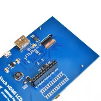 5 inch 800x480 HDMI touchscreen display with resistive touch for Raspberry Pi and compatible boards