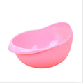 Plastic draining rice sieve in blue, 22.2x17.4x13cm, thick kitchen colander for rinsing rice