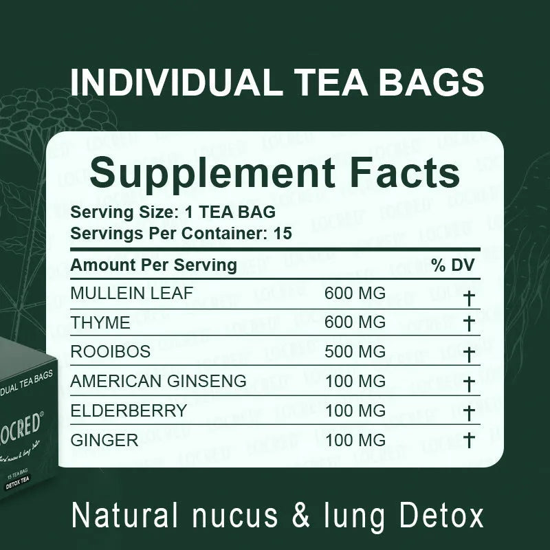 Box of Sugar Free Hairy Flower Tea containing 15 individual herbal tea bags