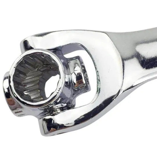 Multifunctional tiger wrench, stainless steel, 25x5x4cm, 360 degree rotation, red or yellow, for multi size nuts