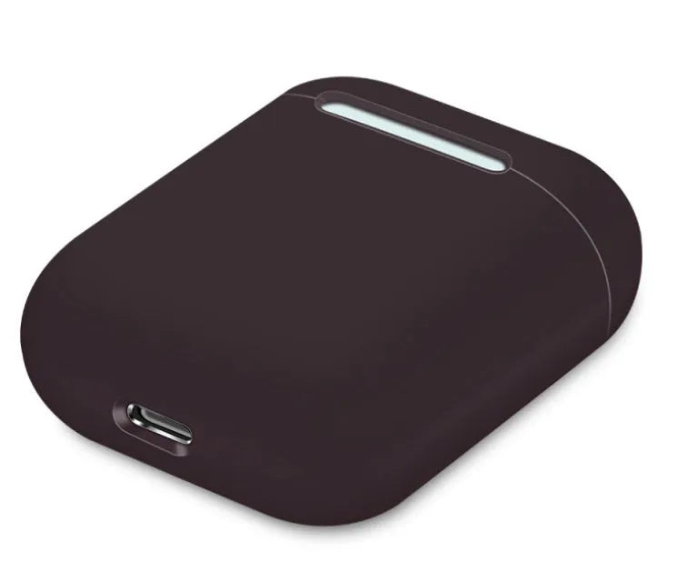 Split-design silicone protective cover for Apple AirPods charging case in a selected solid colour.