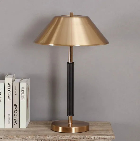 Nordic designer metal bedside lamp antique copper finish model room study living room