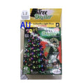 1.8 metre long Christmas tree light string with 64 colour-changing LED lights and a control button.